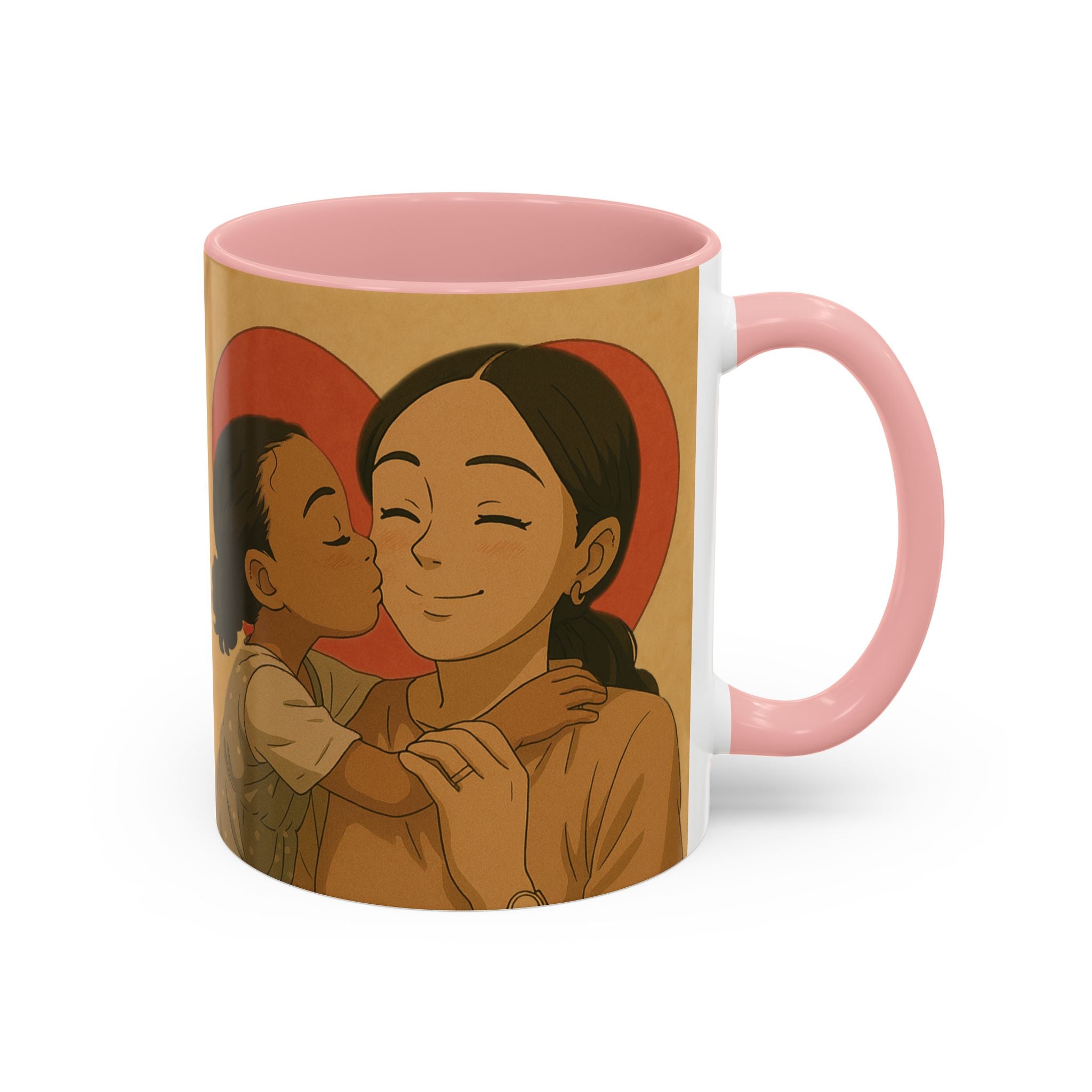 Mother's Day Coffee Mug - Perfect Gift for Mom, Gift Mug with Heart Background and Sweet Poem, Gift for Mom, Tea Cup, Present v1