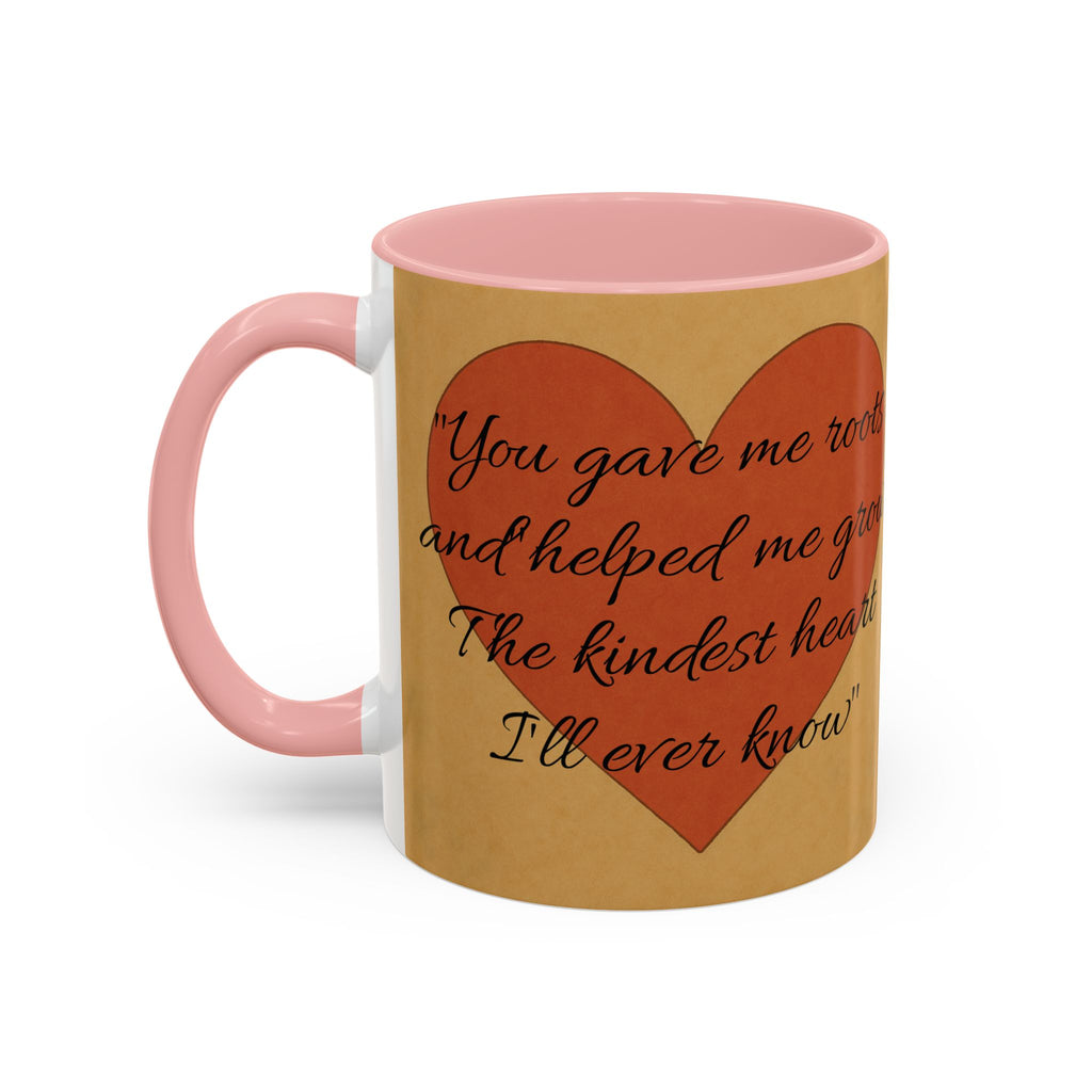 Mother's Day Coffee Mug - Perfect Gift for Mom, Gift Mug with Heart Background and Sweet Poem, Gift for Mom, Tea Cup, Present v2