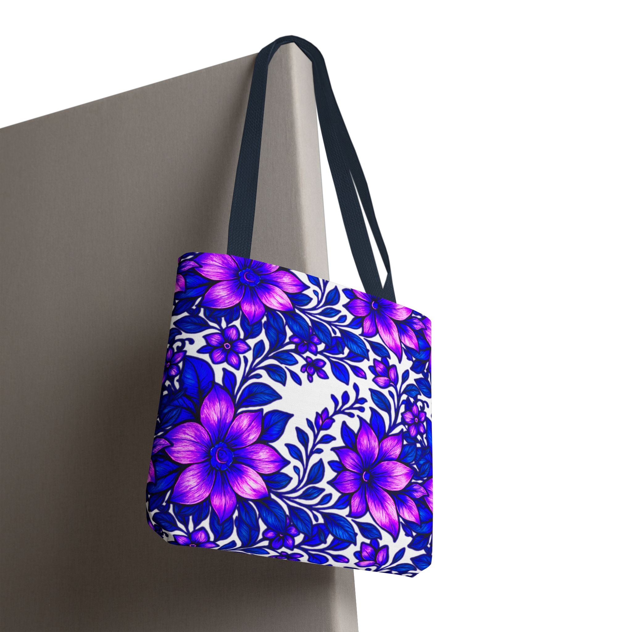 Floral Tote Bag — Reusable Shoulder Grocery & Beach Bag, Valentine's Day Gift for Ladies