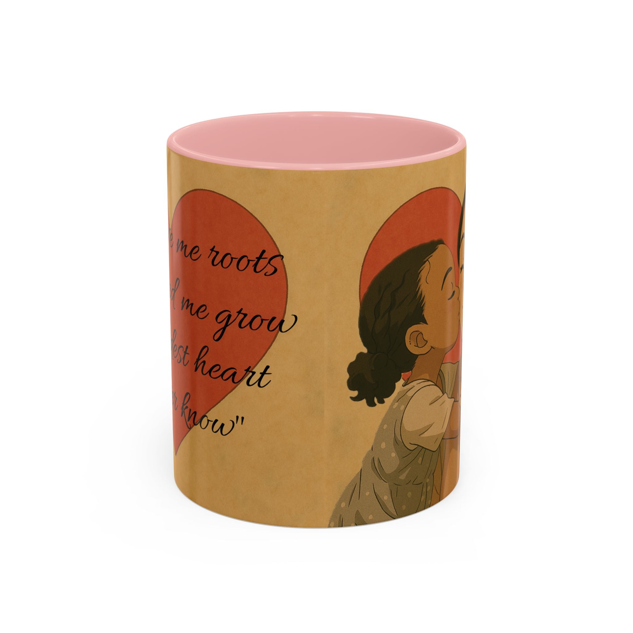 Mother's Day Coffee Mug - Perfect Gift for Mom, Gift Mug with Heart Background and Sweet Poem, Gift for Mom, Tea Cup, Present v1