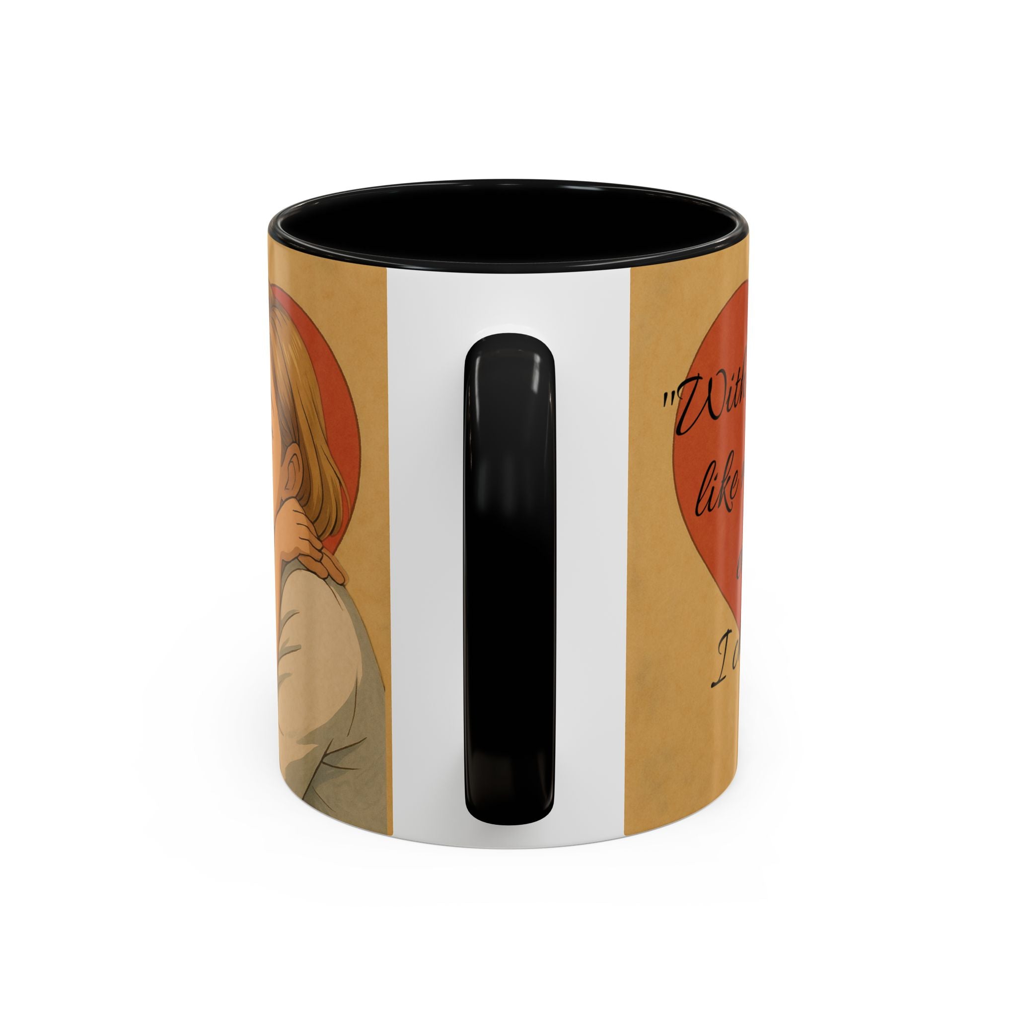 Mother's Day Coffee Mug - Perfect Gift for Mom, Gift Mug with Heart Background and Sweet Poem, Gift for Mom, Tea Cup, Present v3