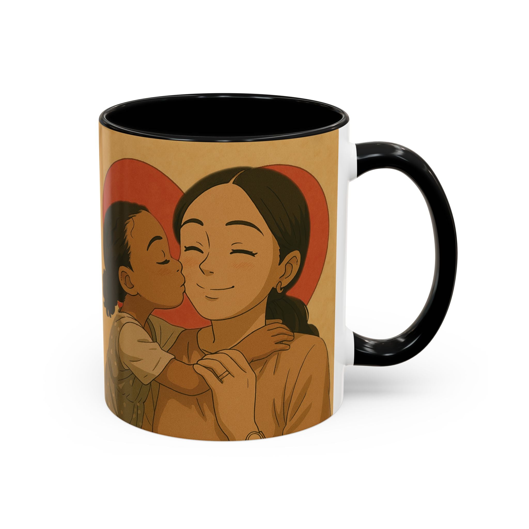 Mother's Day Coffee Mug - Perfect Gift for Mom, Gift Mug with Heart Background and Sweet Poem, Gift for Mom, Tea Cup, Present v1