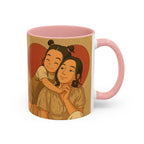 Mother's Day Coffee Mug - Perfect Gift for Mom, Gift Mug with Heart Background and Sweet Poem, Gift for Mom, Tea Cup, Present v2