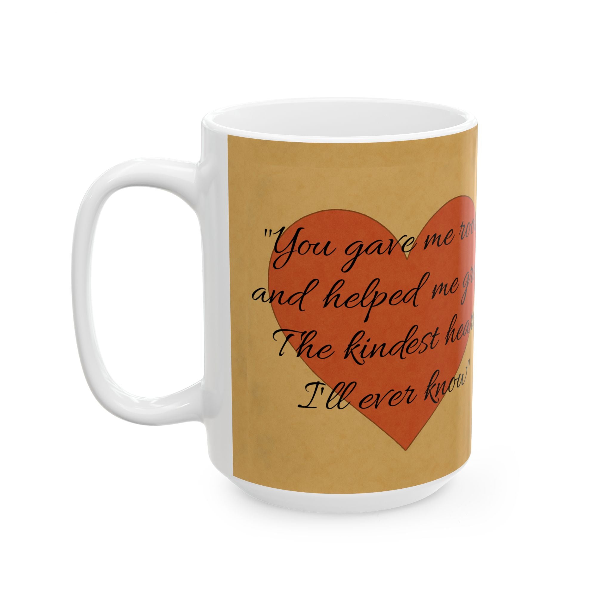 Ceramic Mug — 'You Gave Me Roots and Let Me Grow' Heartwarming Mother & Daughter Coffee Cup