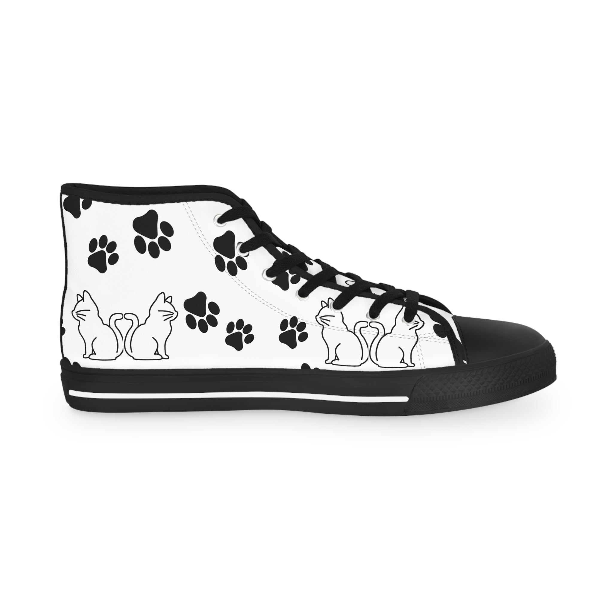 High Top Sneakers — Snot House Pussycat Cat Paw Print