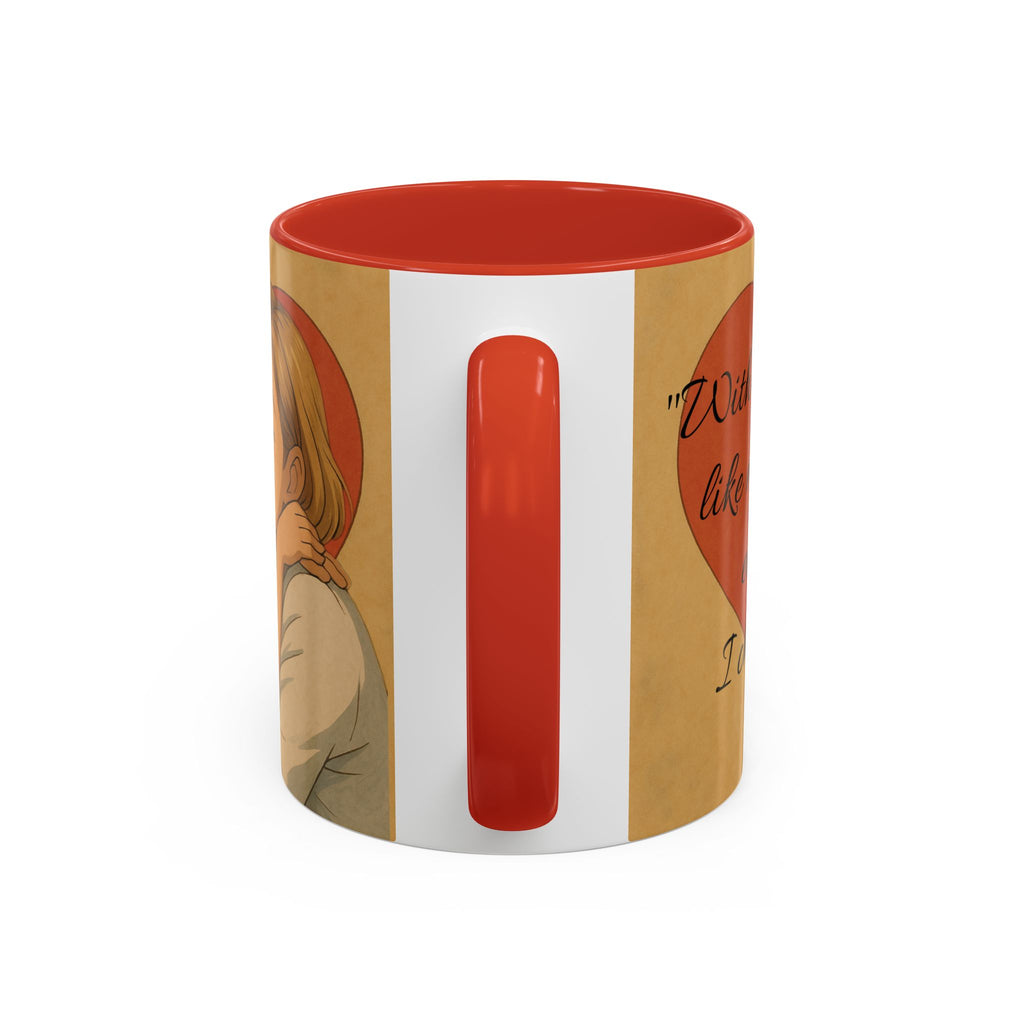 Mother's Day Coffee Mug - Perfect Gift for Mom, Gift Mug with Heart Background and Sweet Poem, Gift for Mom, Tea Cup, Present v3