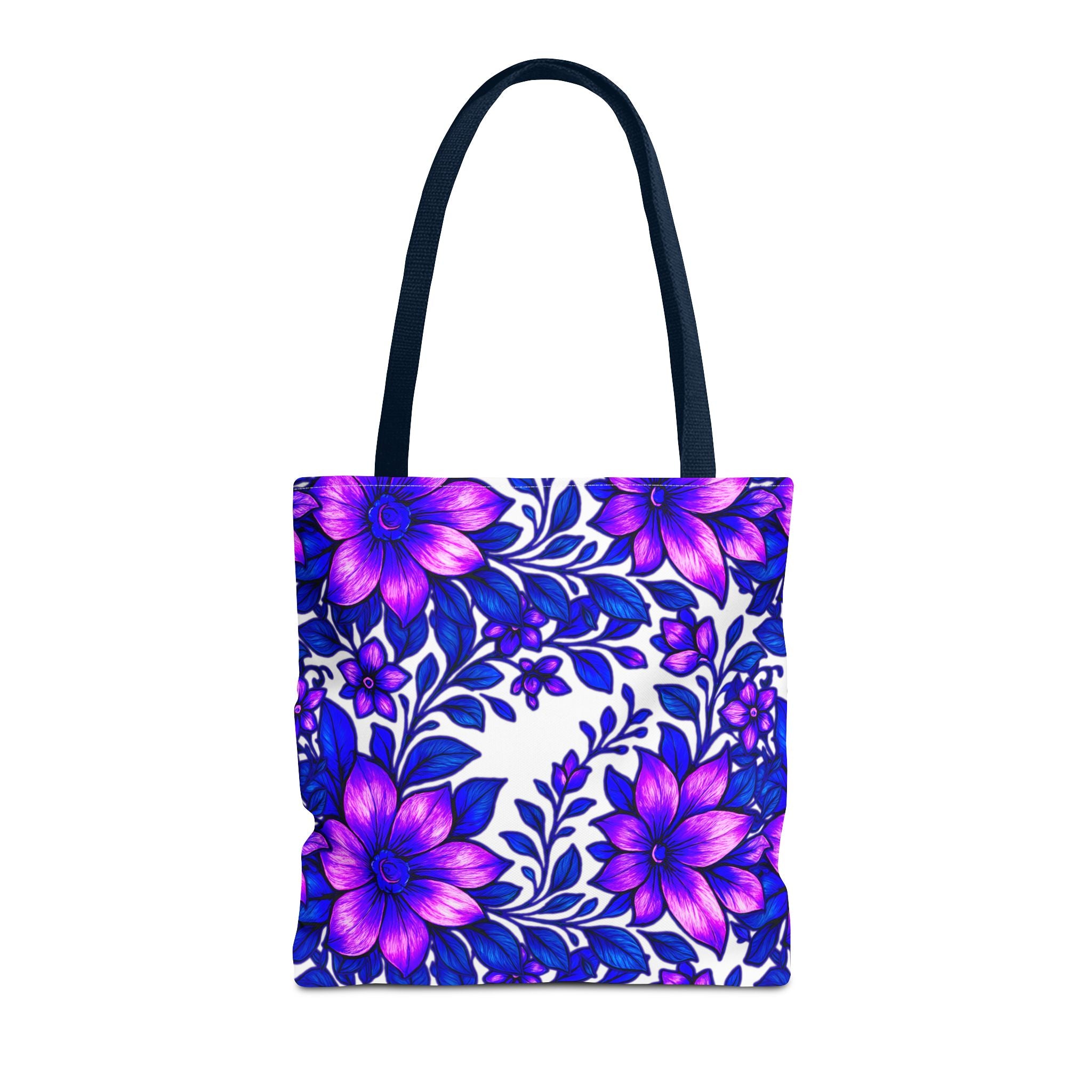 Floral Tote Bag — Reusable Shoulder Grocery & Beach Bag, Valentine's Day Gift for Ladies