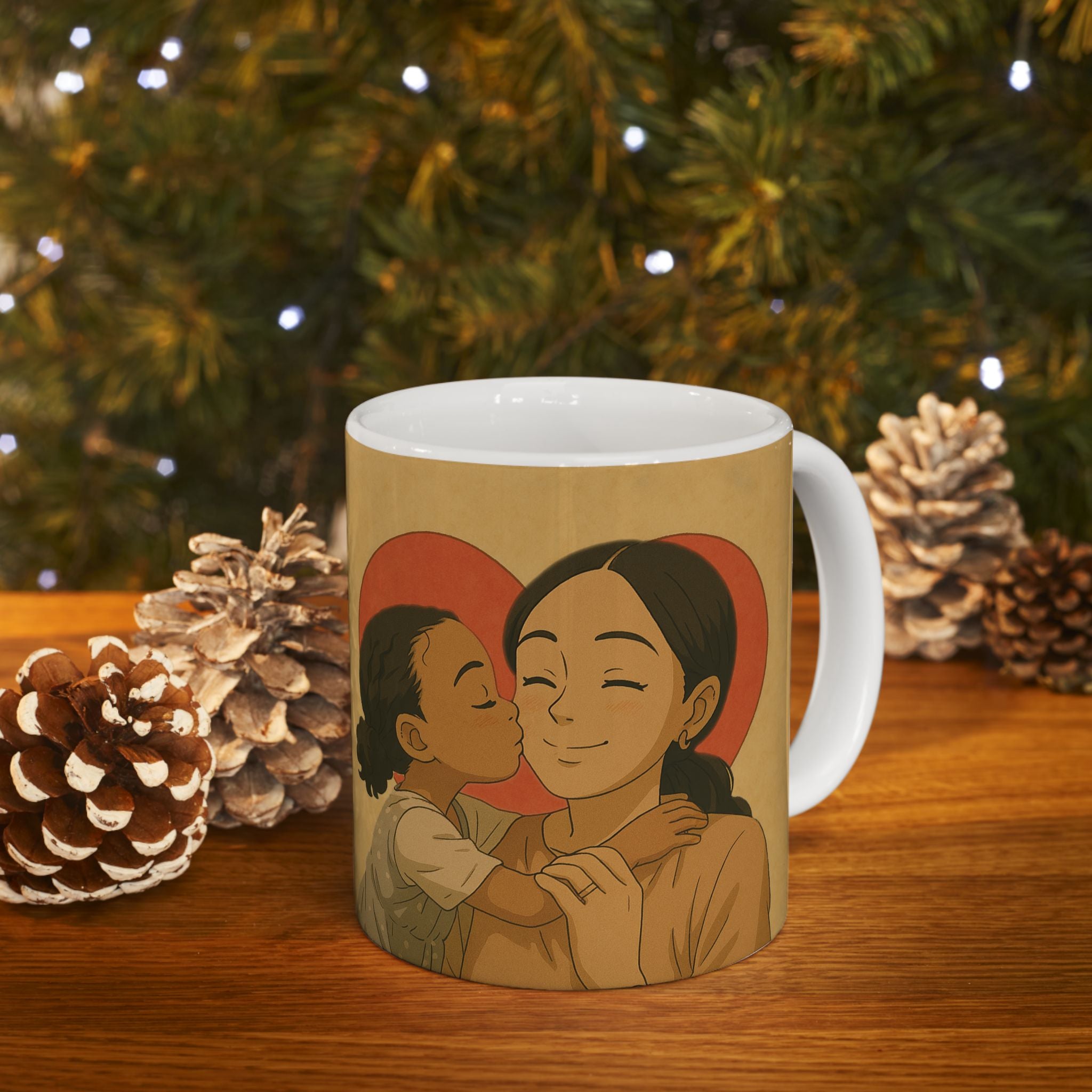 Ceramic Mug — 'You Gave Me Roots and Let Me Grow' Heartwarming Mother & Daughter Coffee Cup