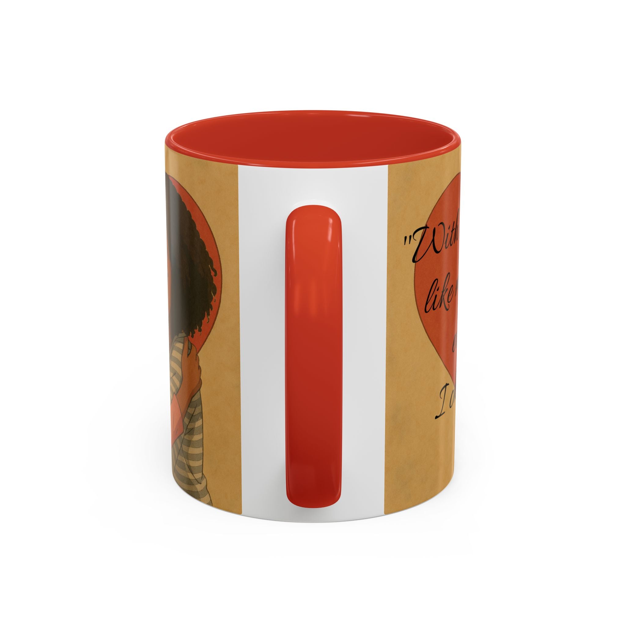 Mother's Day Coffee Mug - Perfect Gift for Mom, Gift Mug with Heart Background and Sweet Poem, Gift for Mom, Tea Cup, Present v4