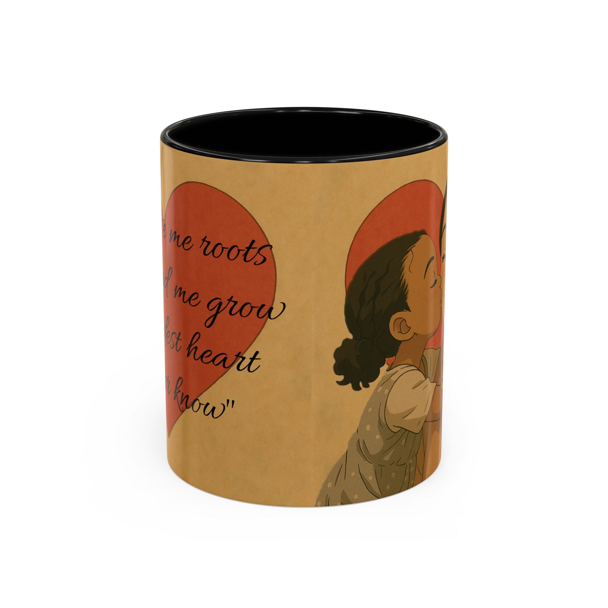 Mother's Day Coffee Mug - Perfect Gift for Mom, Gift Mug with Heart Background and Sweet Poem, Gift for Mom, Tea Cup, Present v1