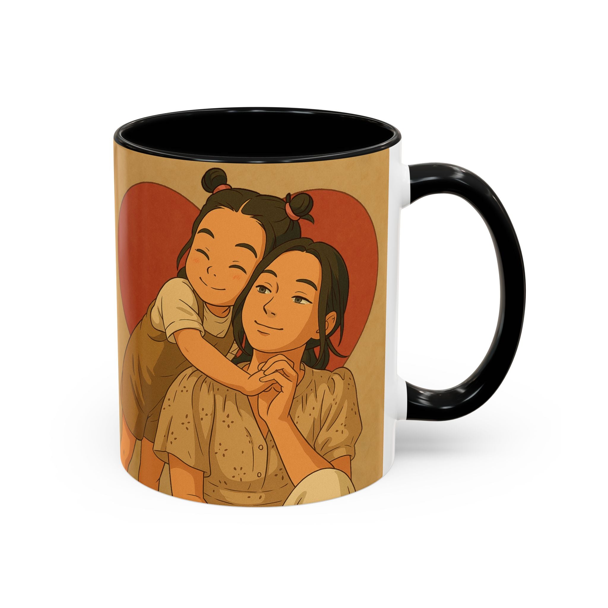 Mother's Day Coffee Mug - Perfect Gift for Mom, Gift Mug with Heart Background and Sweet Poem, Gift for Mom, Tea Cup, Present v2