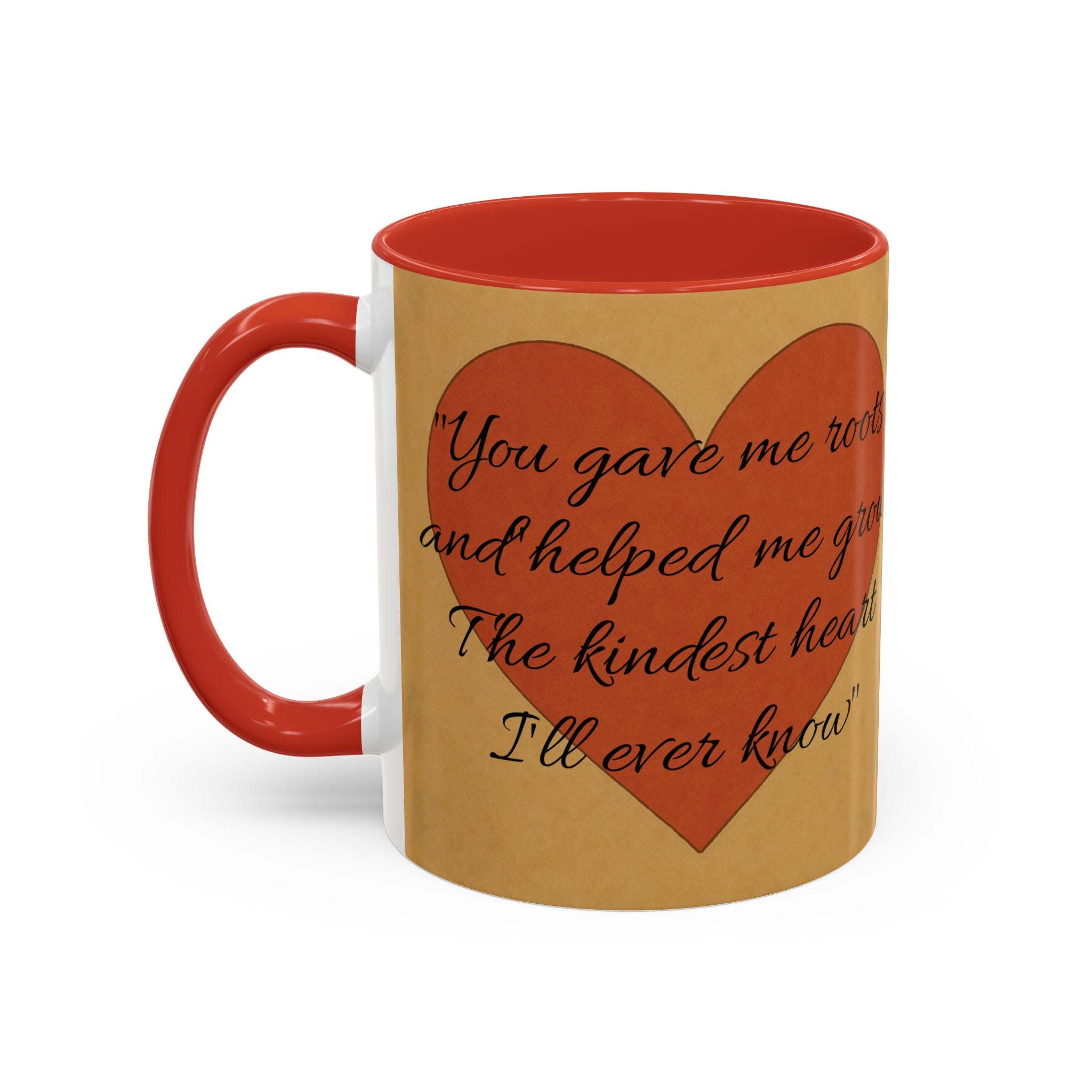 Mother's Day Coffee Mug - Perfect Gift for Mom, Gift Mug with Heart Background and Sweet Poem, Gift for Mom, Tea Cup, Present v2