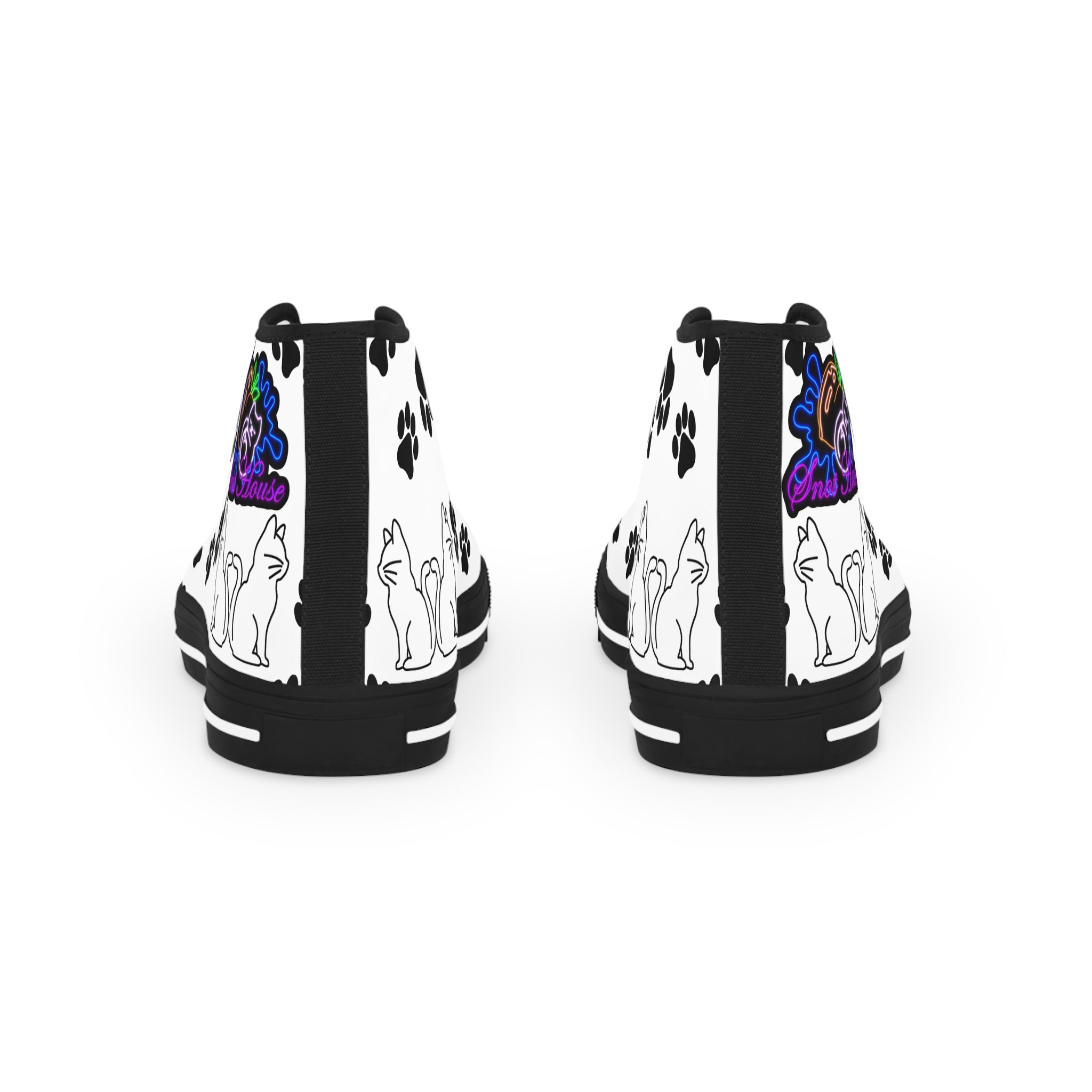 High Top Sneakers — Snot House Pussycat Cat Paw Print