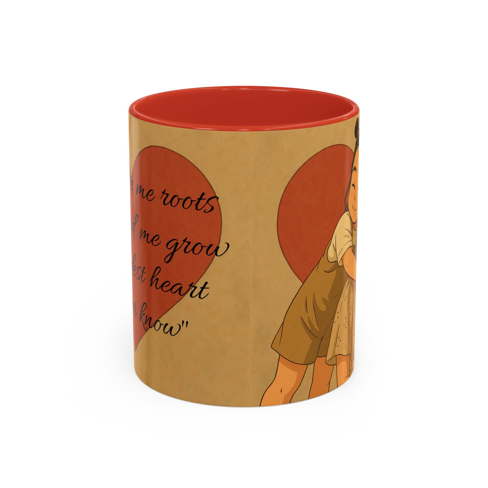 Mother's Day Coffee Mug - Perfect Gift for Mom, Gift Mug with Heart Background and Sweet Poem, Gift for Mom, Tea Cup, Present v2