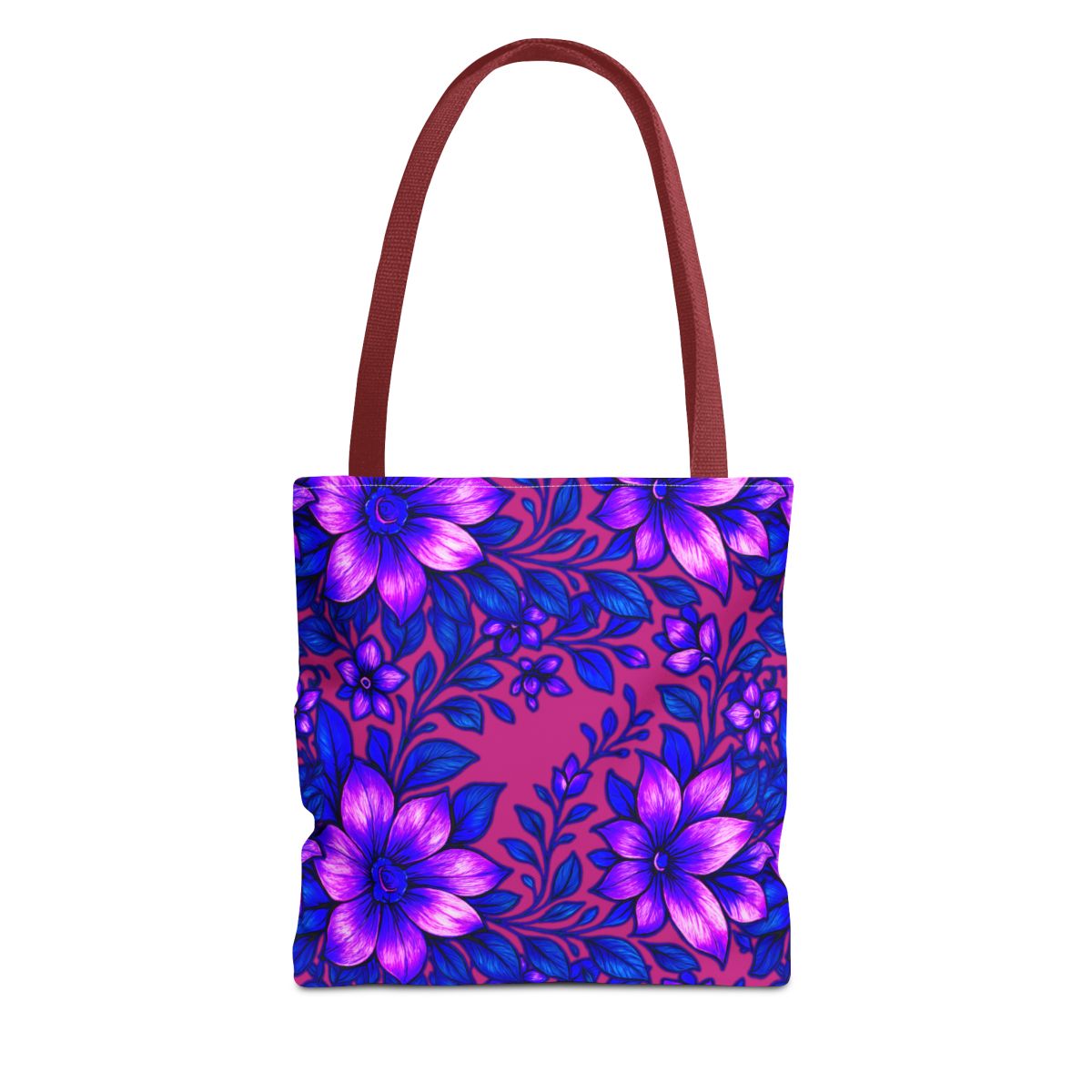 Floral Tote Bag — Reusable Shoulder Grocery & Beach Bag, Valentine's Day Gift for Ladies