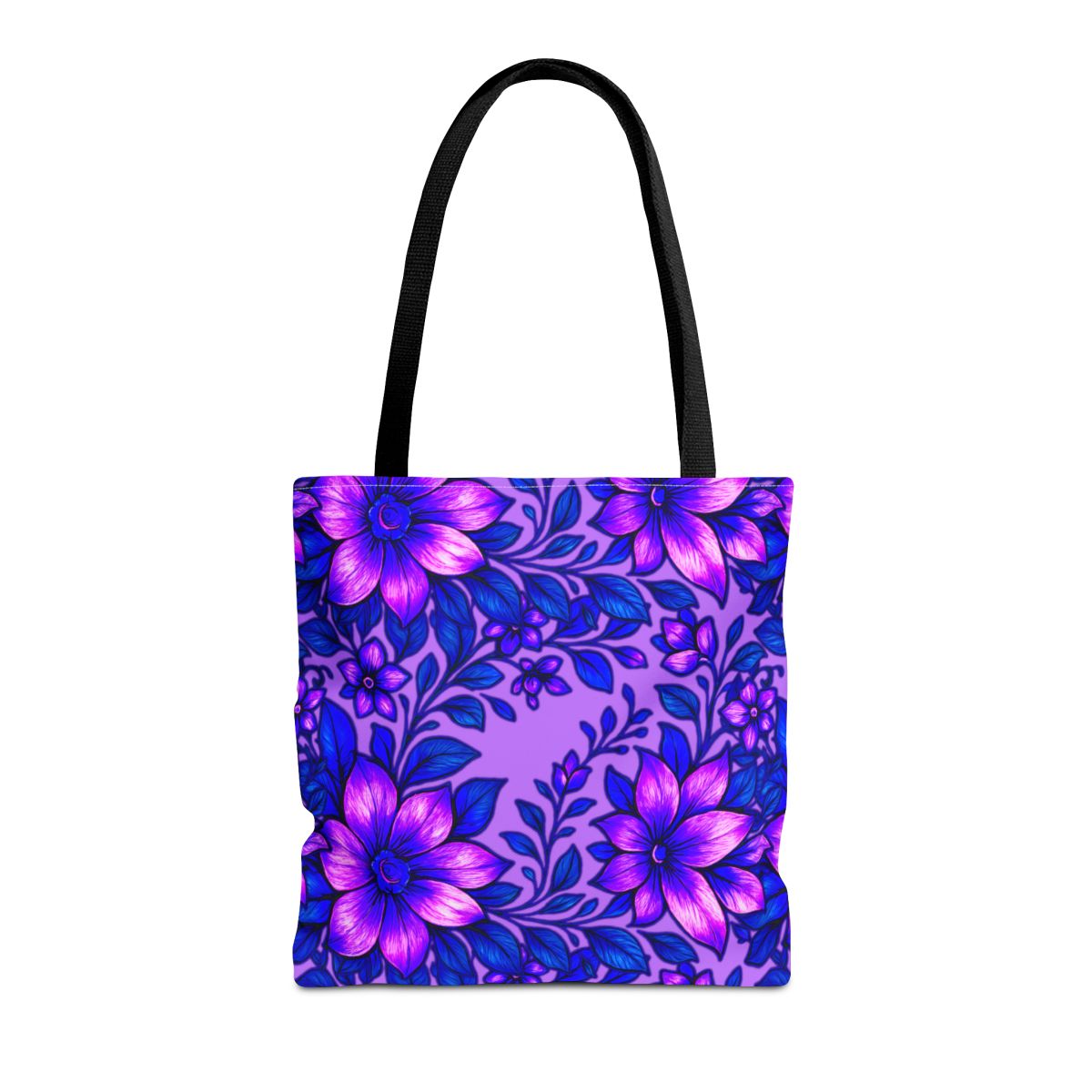 Floral Tote Bag — Reusable Shoulder Grocery & Beach Bag, Valentine's Day Gift for Ladies